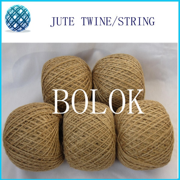  15 / natural jute twine (dia.: 1.5-2mm, 110 yards/ball, 2 ply twisted) diy jute rope twine
